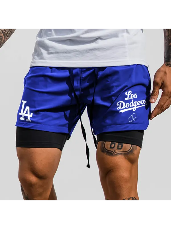 Men's Dougies Double Layer Performance Shorts - Ootdmw.com 