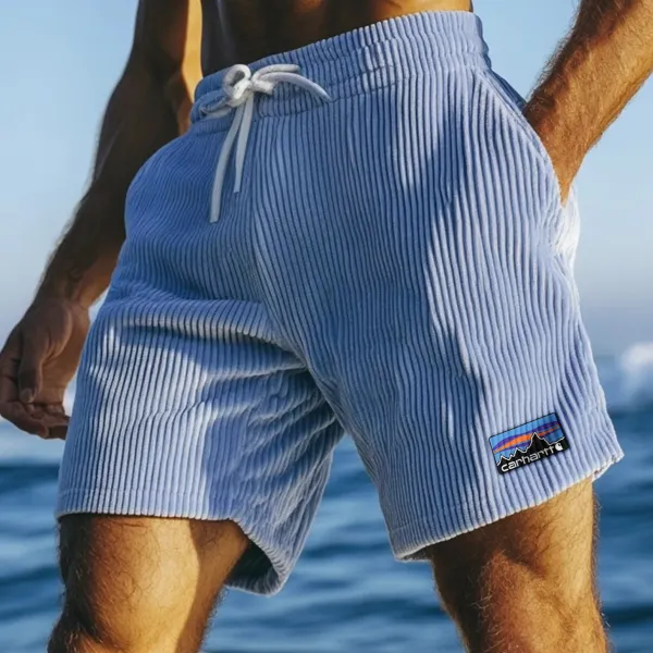 Vintage Casual Shorts Corduroy Surf Shorts Beach Shorts - Ootdyouth.com 