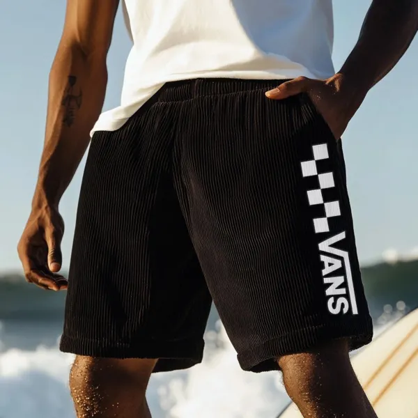 Vintage Casual Shorts Corduroy Surf Shorts Beach Shorts - Ootdyouth.com 
