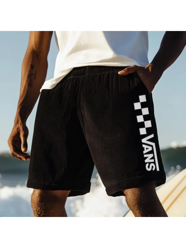 Vintage Casual Shorts Corduroy Surf Shorts Beach Shorts - Anrider.com 