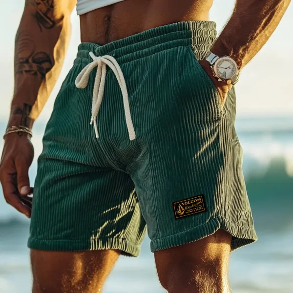 Vintage Casual Shorts Corduroy Surf Shorts Beach Shorts - Ootdyouth.com 