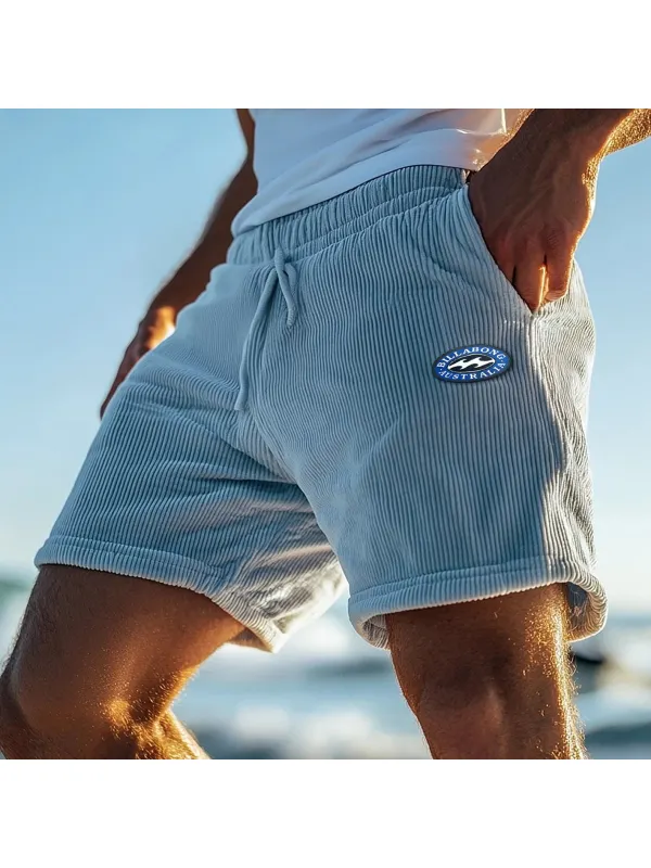 Vintage Casual Shorts Corduroy Surf Shorts Beach Shorts - Anrider.com 