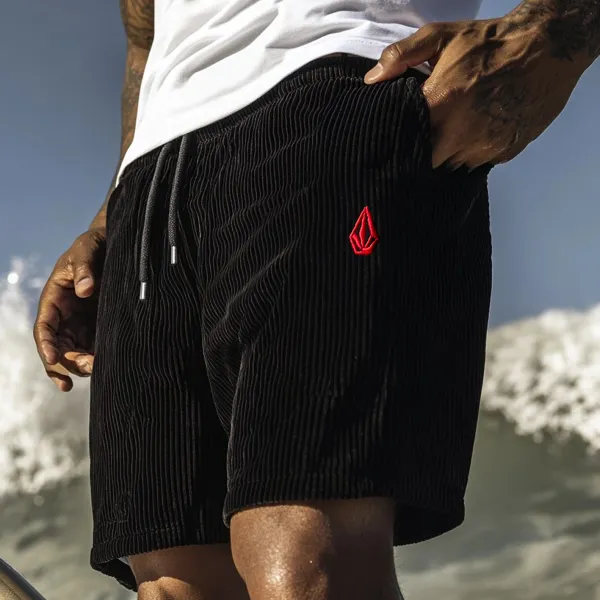 Vintage Casual Shorts Corduroy Surf Shorts Beach Shorts - Ootdyouth.com 