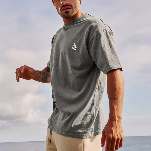 Unisex Surf Tee Oversized Vintage Casual Tee - Ootdcowboys.com 