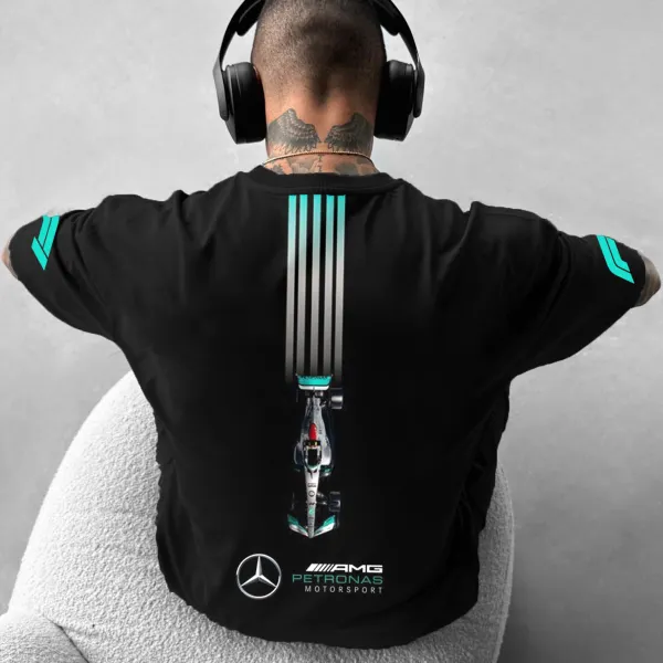 Unisex F1 Logo Racing Print Oversized T-shirt - Zivinfo.com 