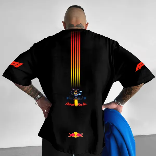 Unisex Logo Racing Print Oversized T-shirt - Zivinfo.com 
