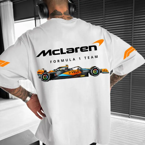 Unisex F1 Logo Racing Print Oversized T-shirt - Zivinfo.com 