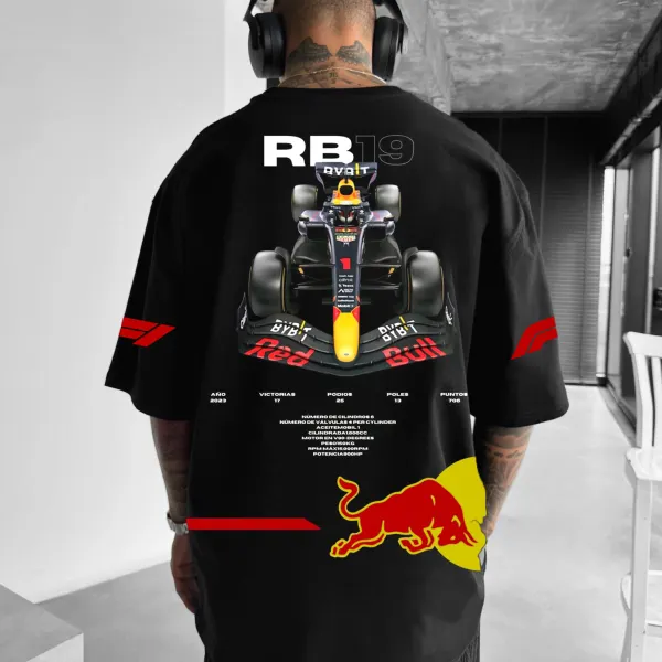 Unisex Logo Racing Print Oversized T-shirt - Zivinfo.com 