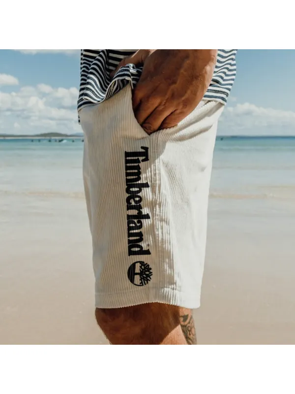 Vintage Casual Shorts Corduroy Surf Shorts Beach Shorts - Ootdmw.com 