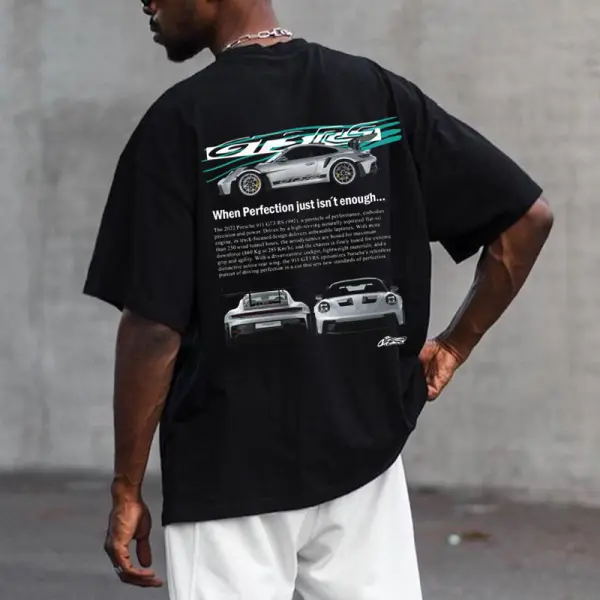 Men's Racing Graphic Print Casual Round Neck T-Shirt - Zivinfo.com 
