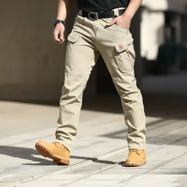 Men's Quick Dry Elastic Fabric Tear Resistant Tactical Multi Pocket Cargo Pants - Zivinfo.com 