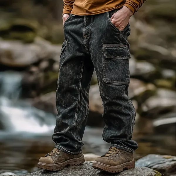 Outdoor Men's Casual Pants Overalls Multifunctional Trousers Wear-resistant Adventure Climbing Camping Outdoor Trousers - Zivinfo.com 