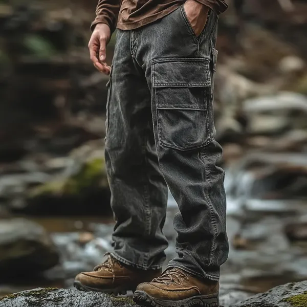 Outdoor Men's Casual Pants Overalls Multifunctional Trousers Wear-resistant Adventure Climbing Camping Outdoor Trousers - Zivinfo.com 