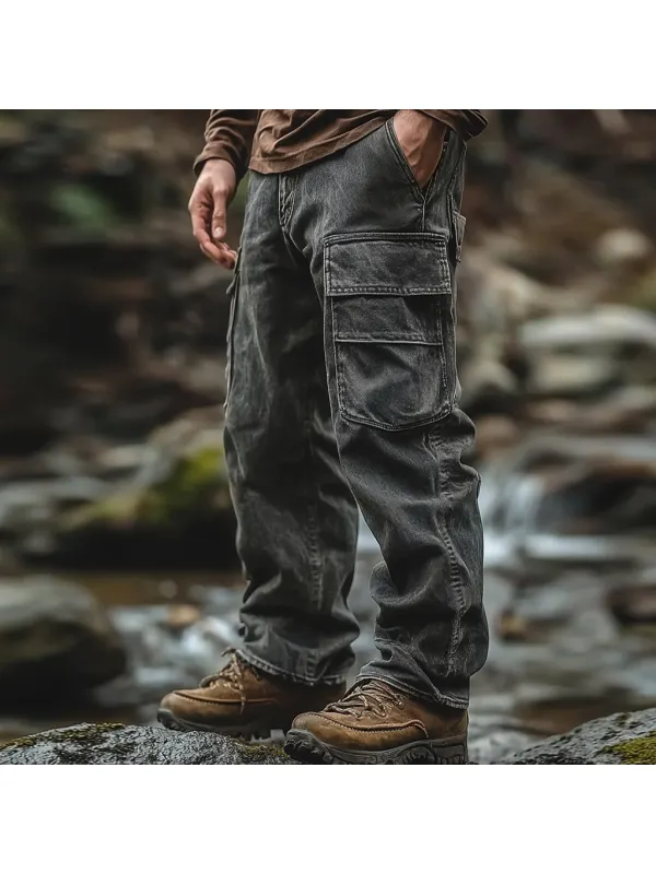 Outdoor Men's Casual Pants Overalls Multifunctional Trousers Wear-resistant Adventure Climbing Camping Outdoor Trousers - Wearmw.chimpone.com 