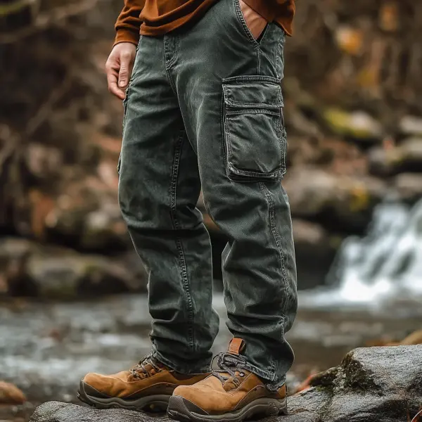 Outdoor Men's Casual Pants Overalls Multifunctional Trousers Wear-resistant Adventure Climbing Camping Outdoor Trousers - Zivinfo.com 