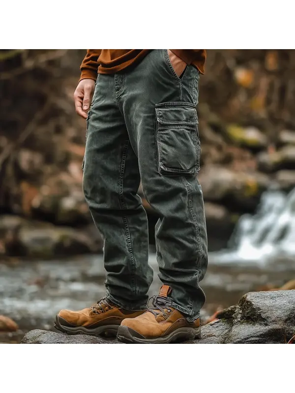 Outdoor Men's Casual Pants Overalls Multifunctional Trousers Wear-resistant Adventure Climbing Camping Outdoor Trousers - Wearmw.chimpone.com 