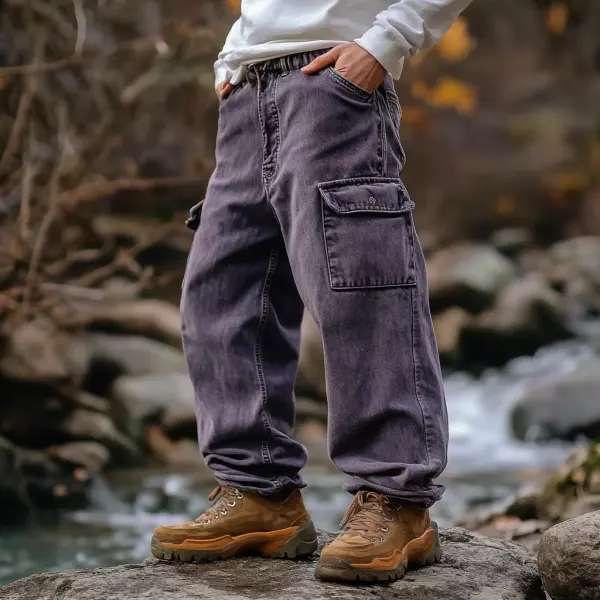 Outdoor Men's Casual Pants Overalls Multifunctional Trousers Wear-resistant Adventure Climbing Camping Outdoor Trousers - Zivinfo.com 