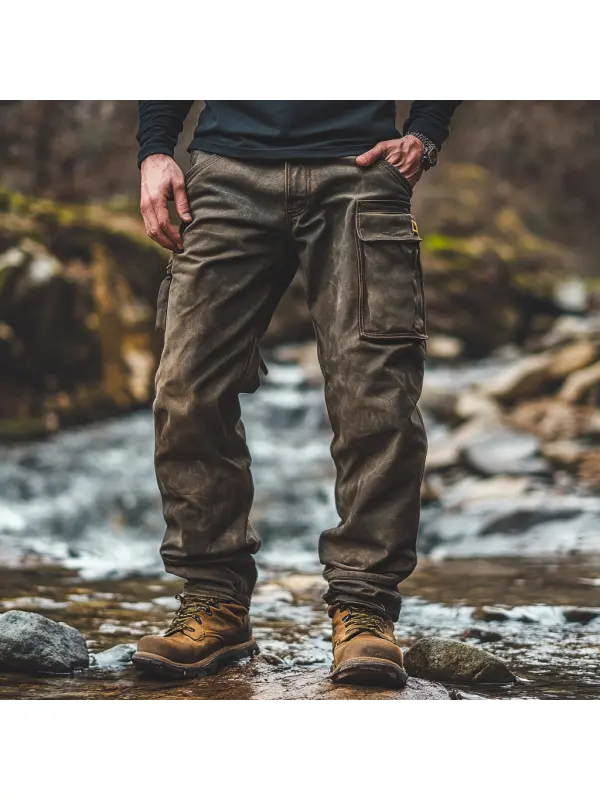 Outdoor Men's Casual Pants Overalls Multifunctional Trousers Pure Cotton Wear-resistant Adventure Climbing Camping Outdo - Wearmw.chimpone.com 