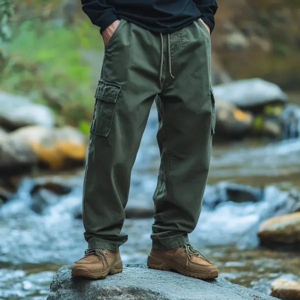 Outdoor Men's Casual Pants Overalls Multifunctional Trousers Wear-resistant Adventure Climbing Camping Outdoor Trousers - Zivinfo.com 