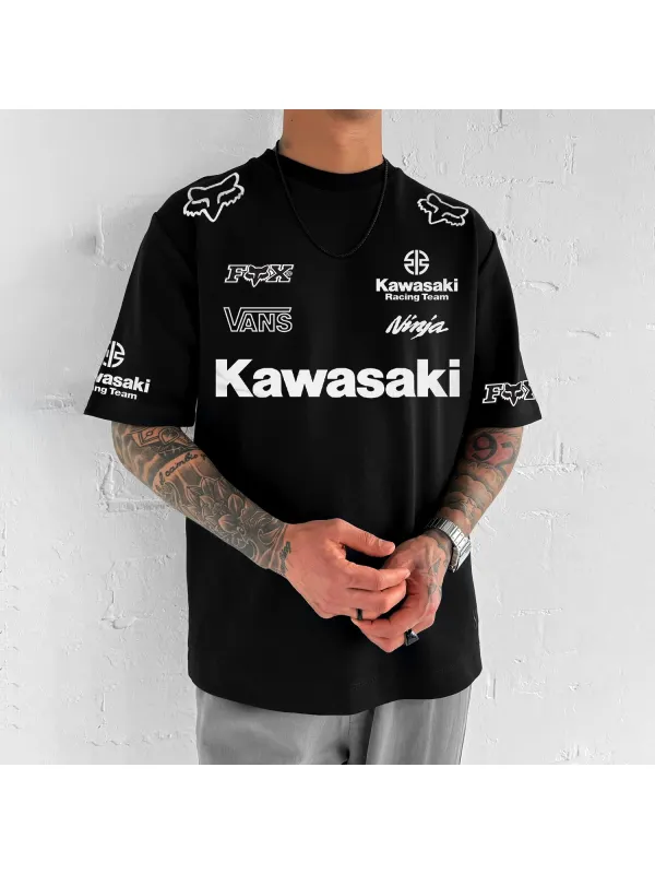Men's Retro Racing Oversized T-Shirt - Wearmw.chimpone.com 