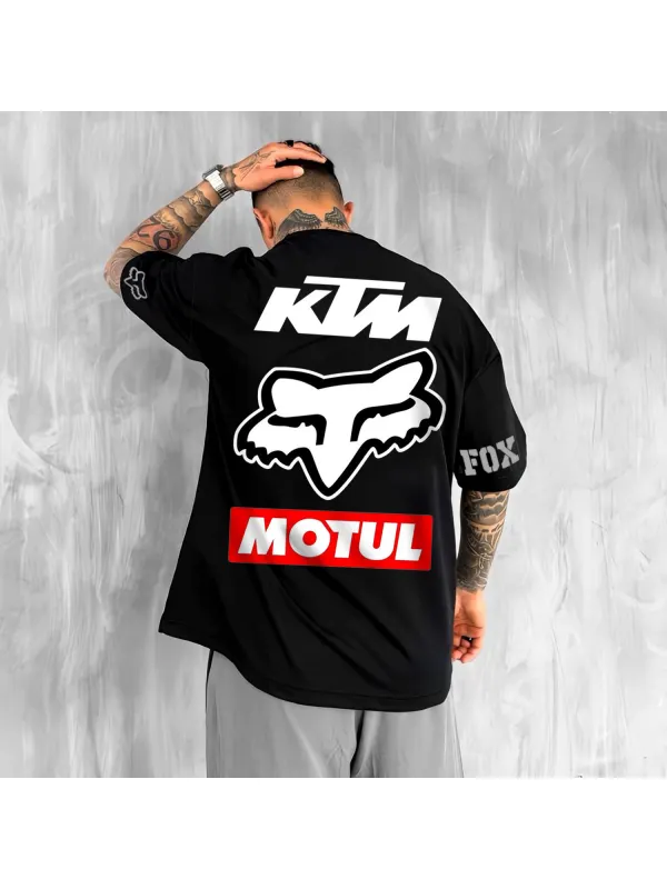 Racing Lettering Oversized Universal T-Shirt - Wearmw.chimpone.com 