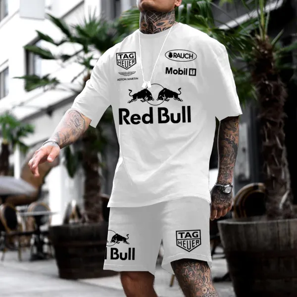 Fashionable Street Racing Design Oversized Suit - Zivinfo.com 