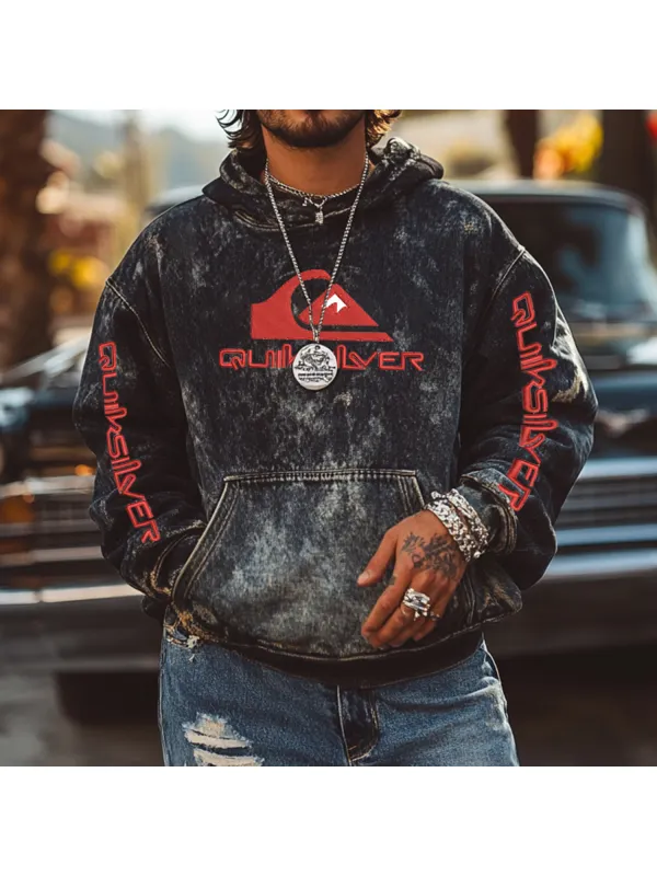 Retro Street Holiday Print Hoodie - Wearmw.chimpone.com 