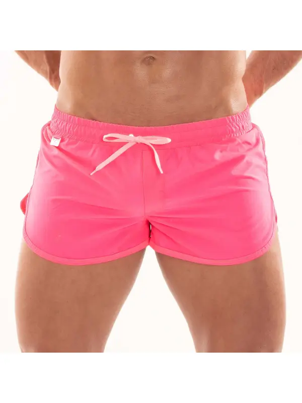 Men's Sports Fitness Stretch Shorts Shorts Elastic Waist Beach Swimming Cycling Shorts Comfortable Cotton Home Shorts - Anrider.com 