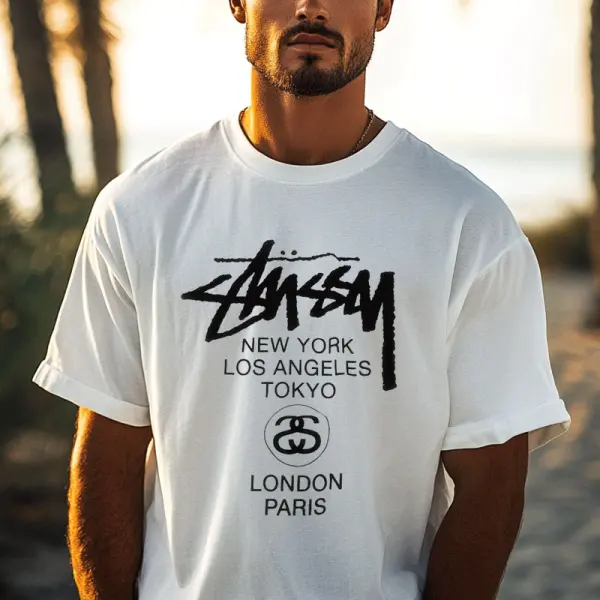 Stylish Graphic Tee For Men - Perfect For Casual Outfits And Travel Enthusiasts - Ootdcowboys.com 