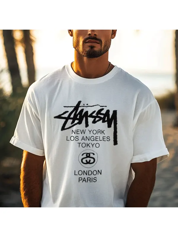 Stylish Graphic Tee For Men - Perfect For Casual Outfits And Travel Enthusiasts - Frontiercool.com 