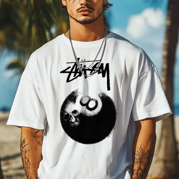 Stylish Graphic Print T-Shirt For Men - Perfect For Summer Outings - Ootdcowboys.com 
