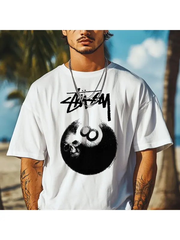 Stylish Graphic Print T-Shirt For Men - Perfect For Summer Outings - Frontiercool.com 