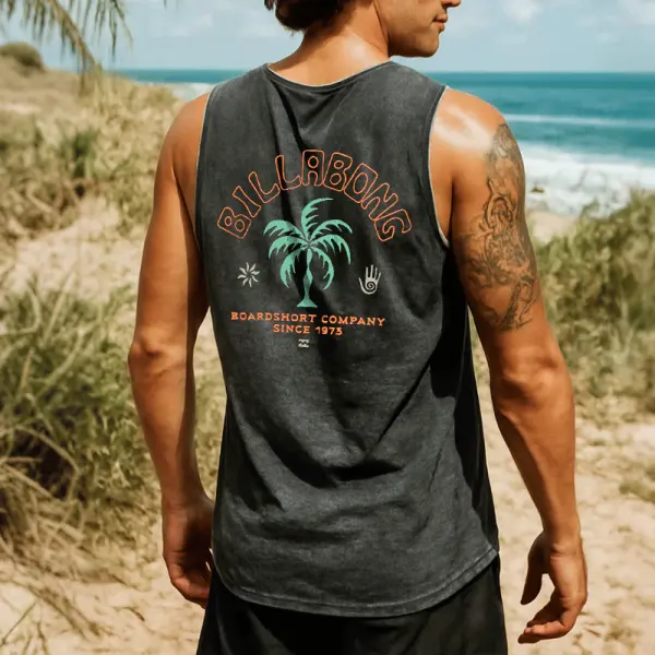 Men's Graphic Tank Top For Beach And Casual Wear - Yesunshine.com 