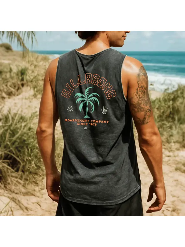 Men's Graphic Tank Top For Beach And Casual Wear - Frontiercool.com 