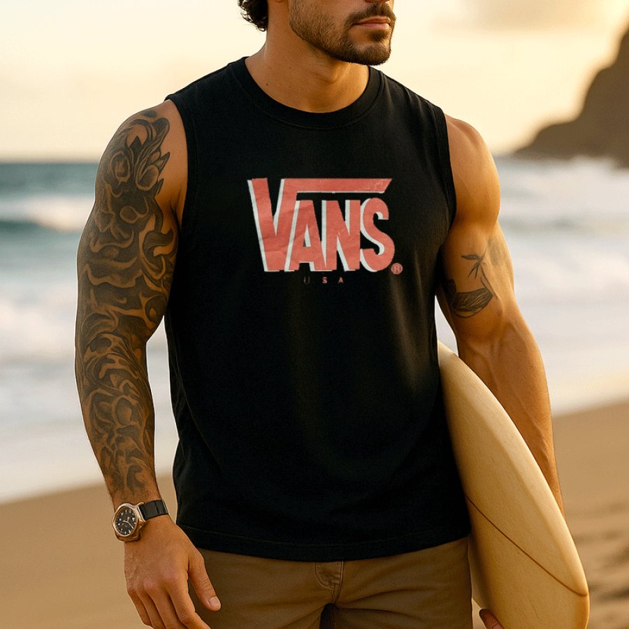 

Vans Men's Graphic Tank Top For Beach And Casual Wear