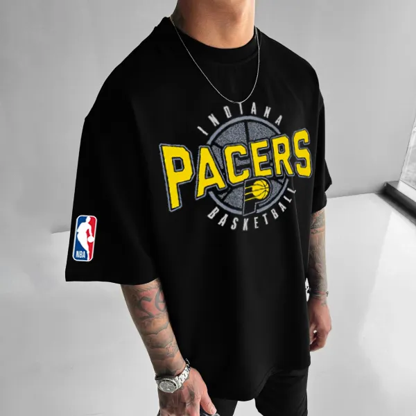 Men's 2025 Black Sports Leisure Basketball T-Shirt - Ootdyouth.com 