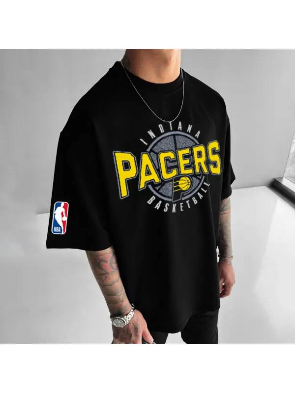 Men's 2025 Black Sports Leisure Basketball T-Shirt - Wearmw.chimpone.com 