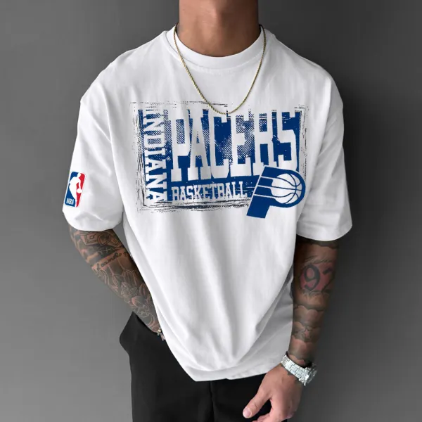 Men's 2025 White Sports Leisure Basketball T-Shirt - Ootdyouth.com 