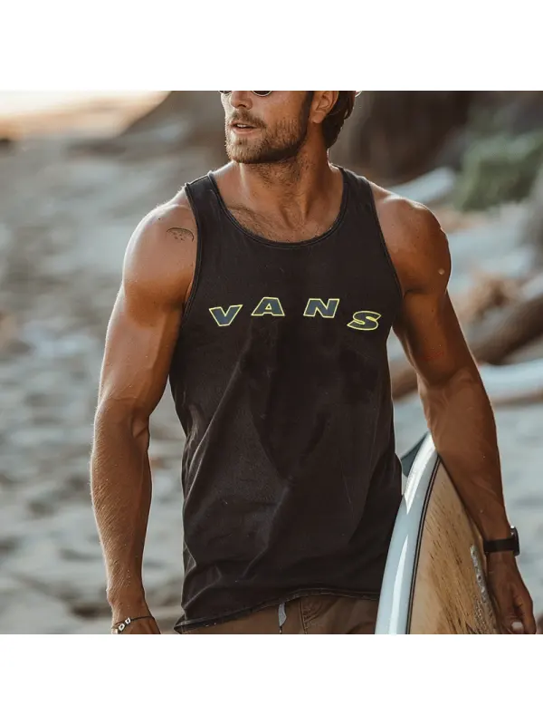 Stylish Sleeveless Tank Top For Summer Beach Adventures - Wearmw.chimpone.com 