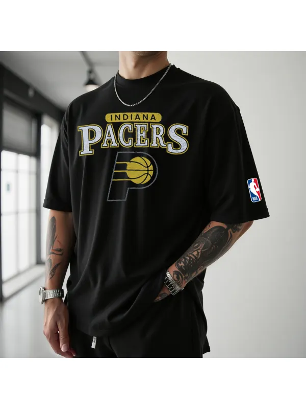 Men's 2025 Black Sports Leisure Basketball T-Shirt - Wearmw.chimpone.com 