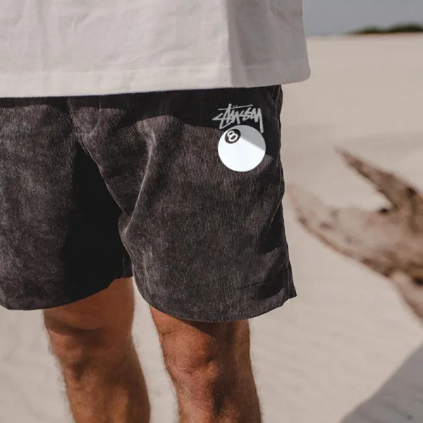 Vintage Casual Shorts Corduroy Surf Shorts Beach Shorts - Ootdyouth.com 