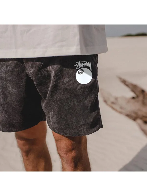 Vintage Casual Shorts Corduroy Surf Shorts Beach Shorts - Frontiercool.com 
