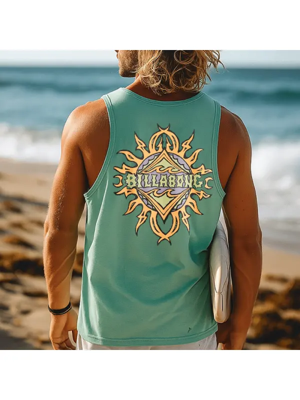 Stylish Graphic Tank Top For Beach And Summer Activities - Ootdmw.com 