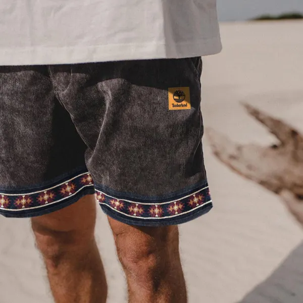 Vintage Casual Shorts Corduroy Surf Shorts Beach Shorts - Ootdyouth.com 