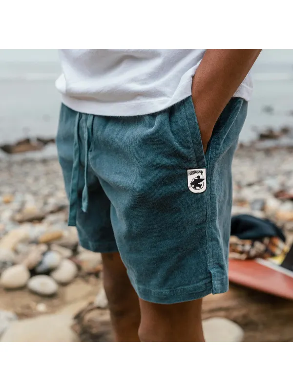 Vintage Casual Shorts Corduroy Surf Shorts Beach Shorts - Frontiercool.com 