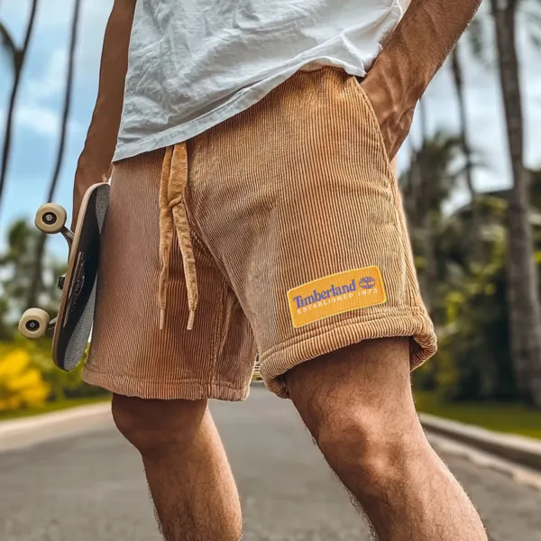 Vintage Casual Shorts Corduroy Surf Shorts Beach Shorts - Ootdyouth.com 