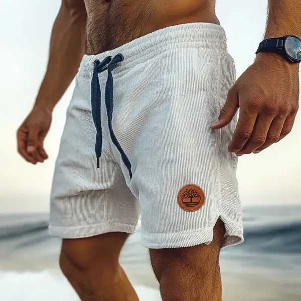 Vintage Casual Shorts Corduroy Surf Shorts Beach Shorts - Ootdyouth.com 