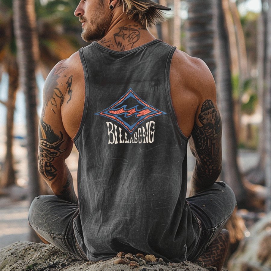 

Vintage Graphic Tank Top For Men - Perfect For Summer Outdoors