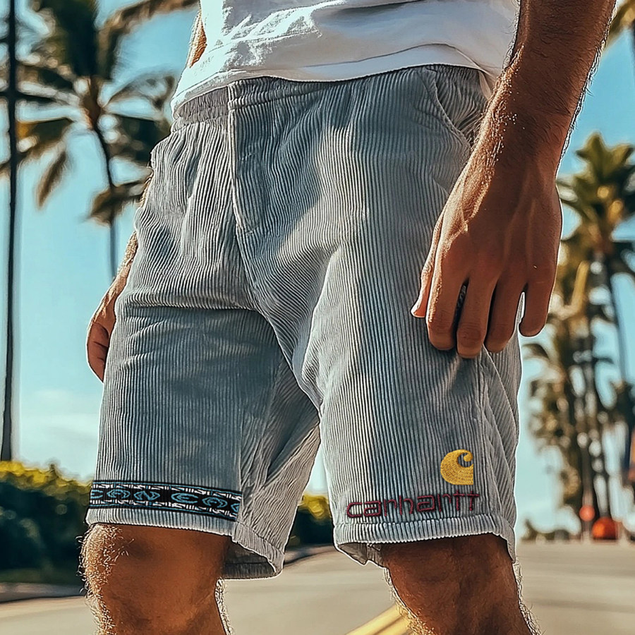 

Vintage Casual Shorts Corduroy Surf Shorts Beach Shorts