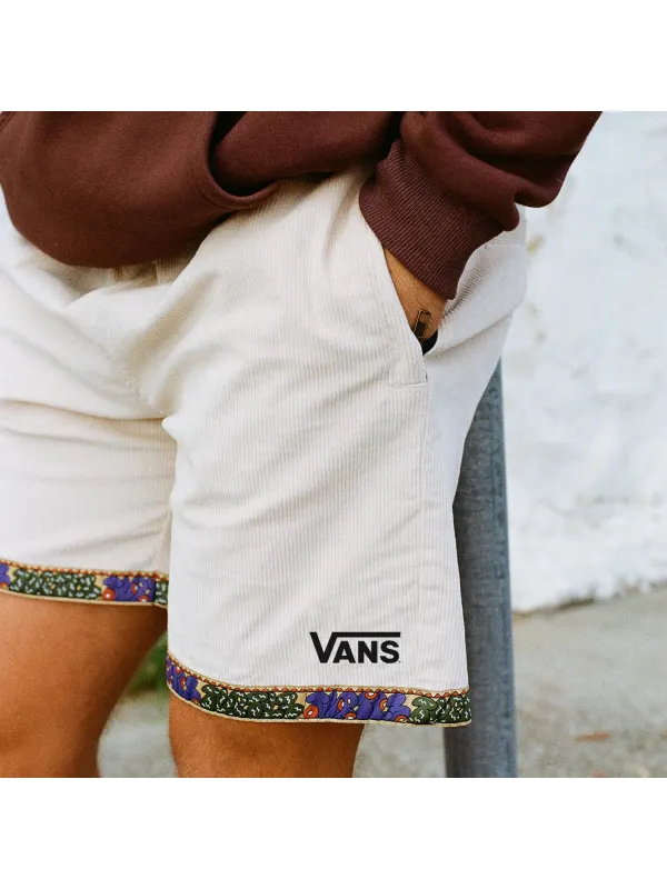 Vintage Casual Shorts Corduroy Surf Shorts Beach Shorts - Frontiercool.com 